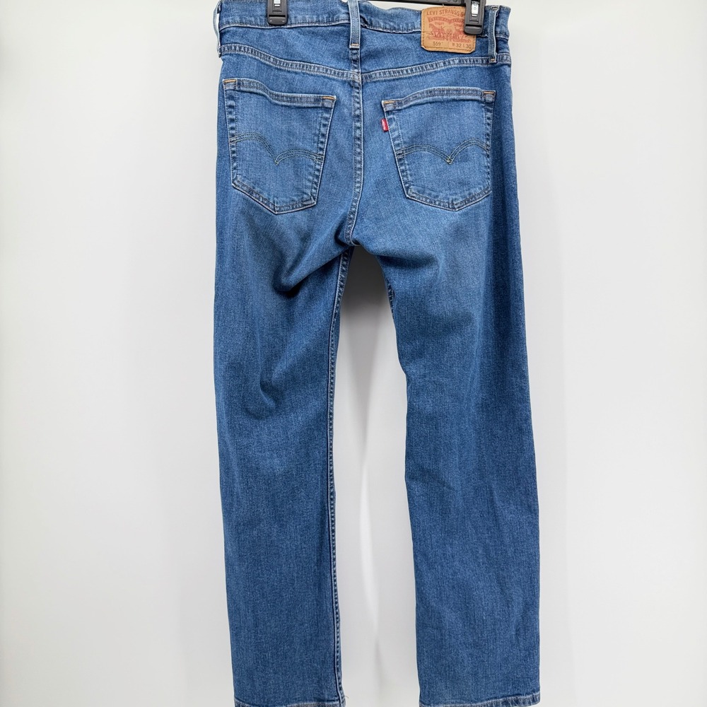 Levis 559 Relaxed Straight Leg Jeans Mens 32x30 Blue Denim 00559-0421 - Picture 3 of 5
